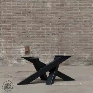 Salon tafel onderstel - Twist koffiepoot staal - zwart