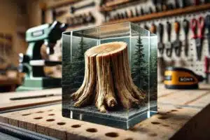 Epoxy gieten boomstam